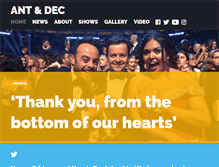 Tablet Screenshot of antanddec.com